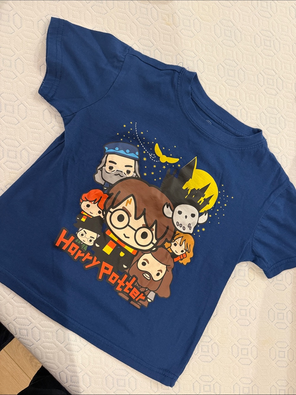 Warner Bros. Harry Potter Kids Royal Blue Chibi Graphic Tee